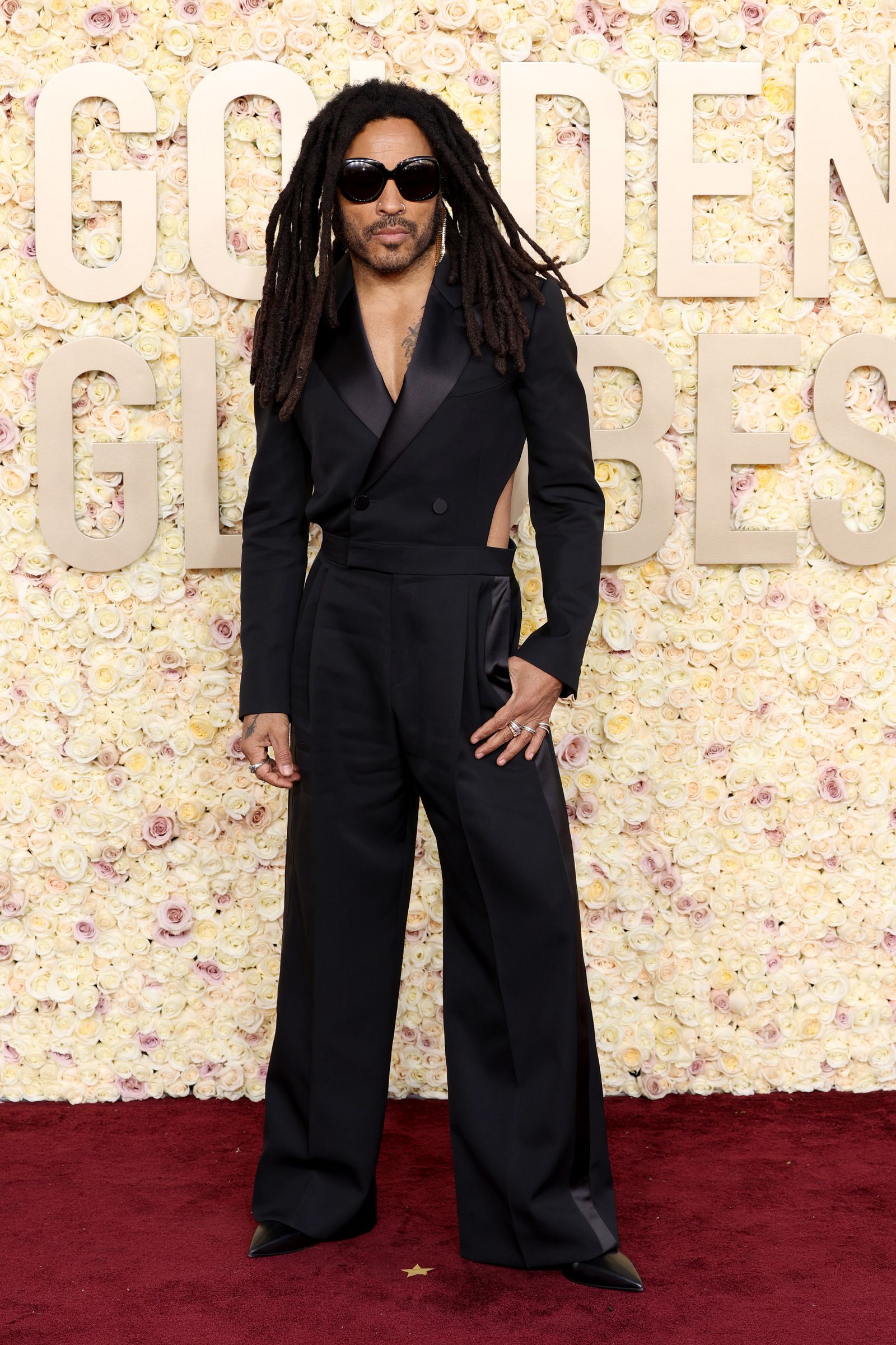 BEVERLY HILLS CALIFORNIA  JANUARY 07 Lenny Kravitz attends the 81st Annual Golden Globe Awards at The Beverly Hilton on...