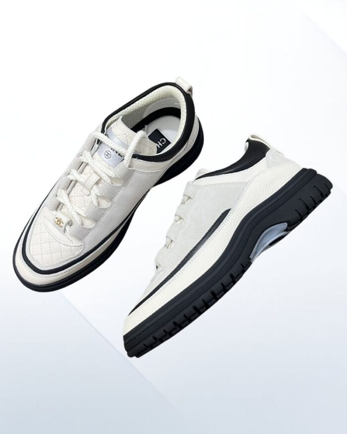 Chanel Sneakers luxury casual shoes in calfskin and suede