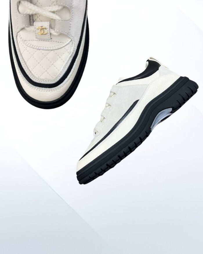 Chanel Sneakers luxury casual shoes in calfskin and suede