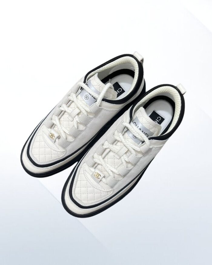 Chanel Sneakers luxury casual shoes in calfskin and suede