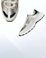 Chanel sneakers laminated calfskin suede gold grey black luxury 10mm hee