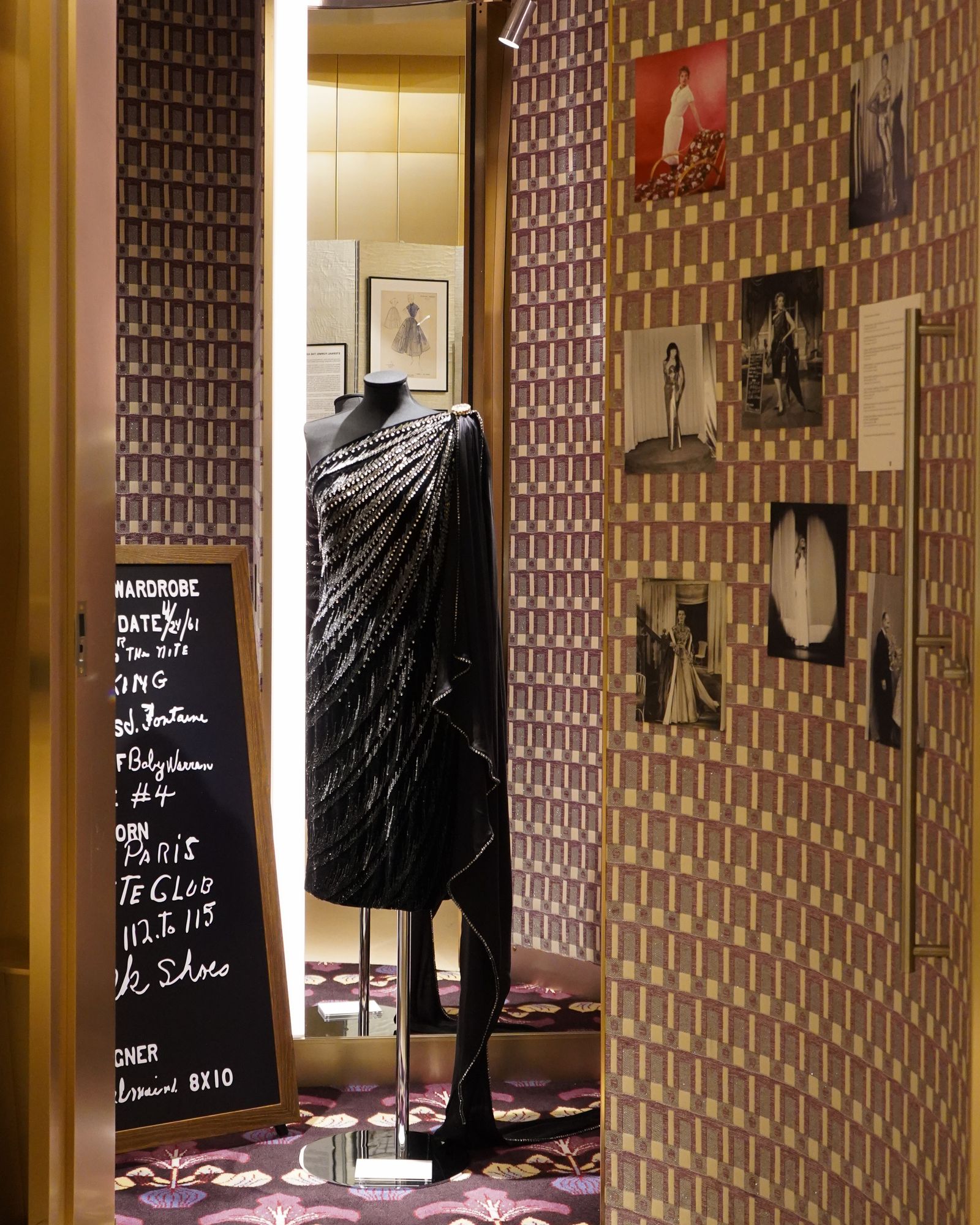 Installation view of the “A Symphony of Style Pop Music Icons” section of the exhibition.