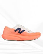 New Balance FuelCell Rebel v4 running shoes in Stone-Island inspired peach