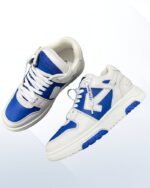 Off White Out of Office Sneaker in leather with arrow logo and zip tie detail