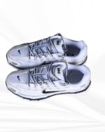 Nike P-6000 White Metallic Silver Black