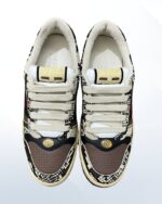 Gucci Screener Python-Embossed Sneakers