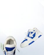 Off White Out of Office Sneaker in leather with arrow logo and zip tie detail