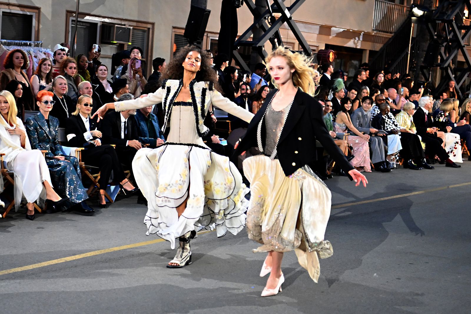 Yohannan and Dalton on the runway.