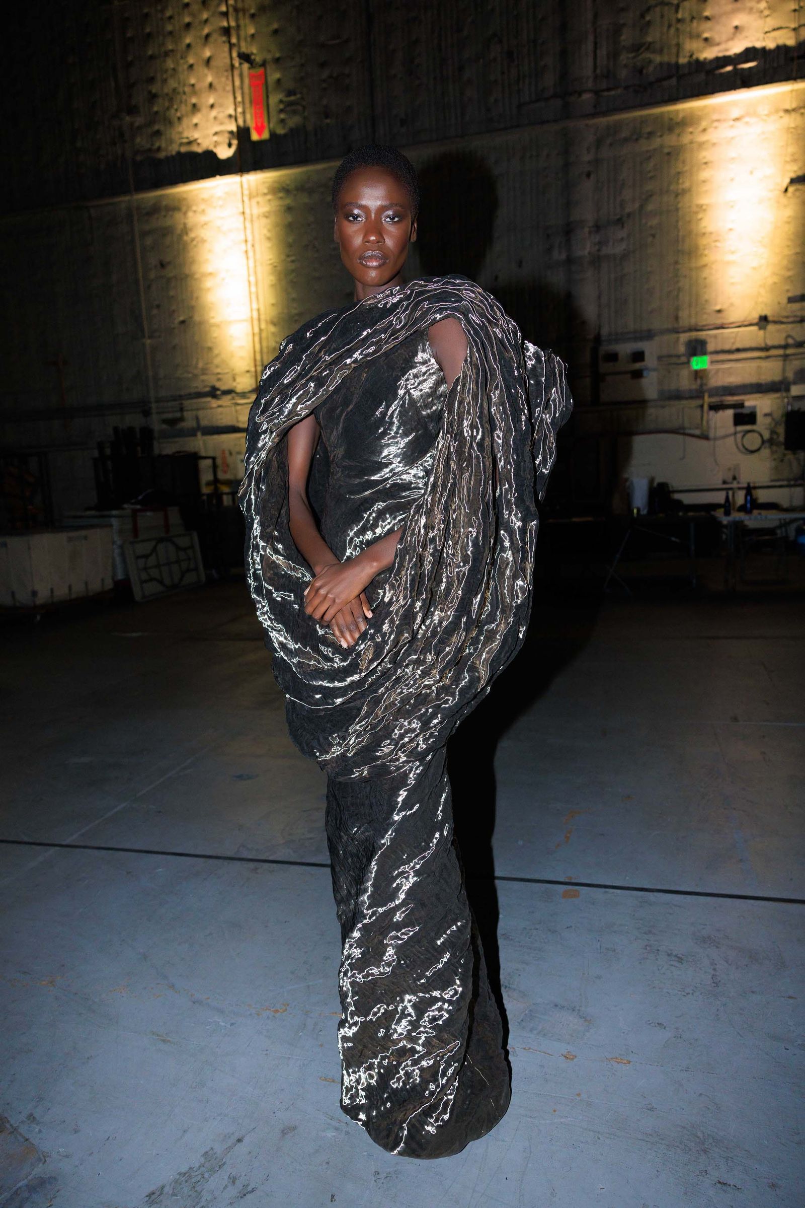 Odhiang in fall 2025 Maison Margiela couture.