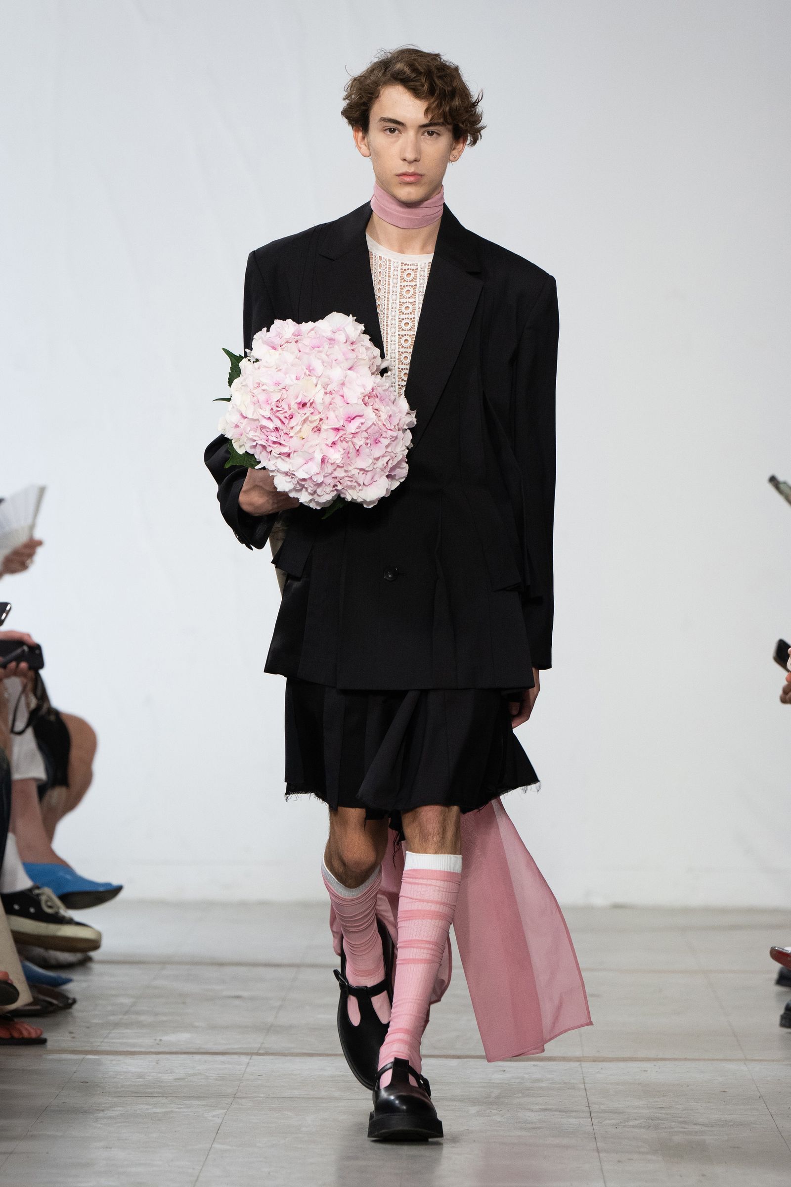 Image may contain Joana Vicente Clothing Footwear Shoe Blazer Coat Jacket Formal Wear Suit Adult and Person