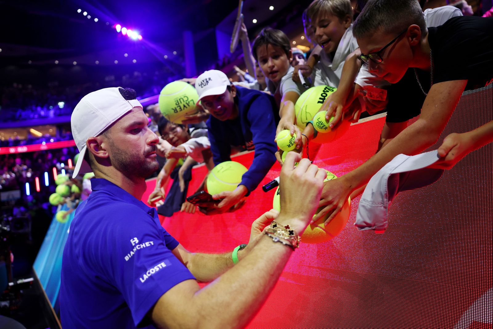 Grigor Dimitrov in Van Cleef amp Arpels at the 2024 Laver Cup.